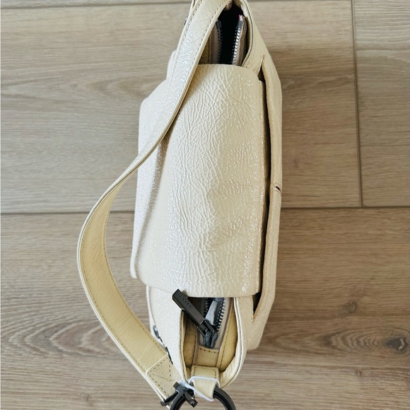 🆕✨ HAMMITT VIP Baguette Alabaster Glaze Patent Leather Shoulder Crossbody Bag - Picture 8 of 11